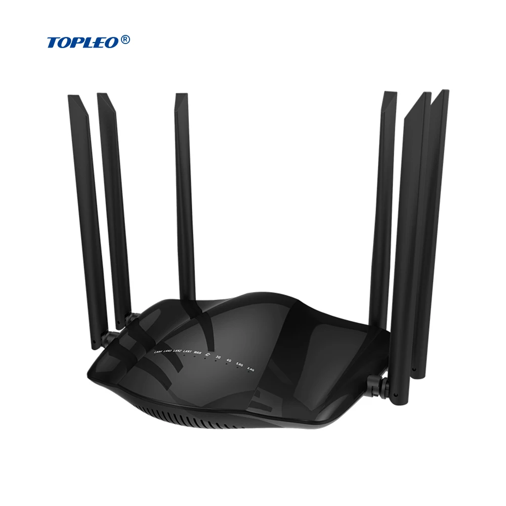 2025 hot sale Topleo 5G Modem WiFi Router Gigabit 1200mbps Port Hotspot with SIM Card Wireless Router Modem Lte 5g Router