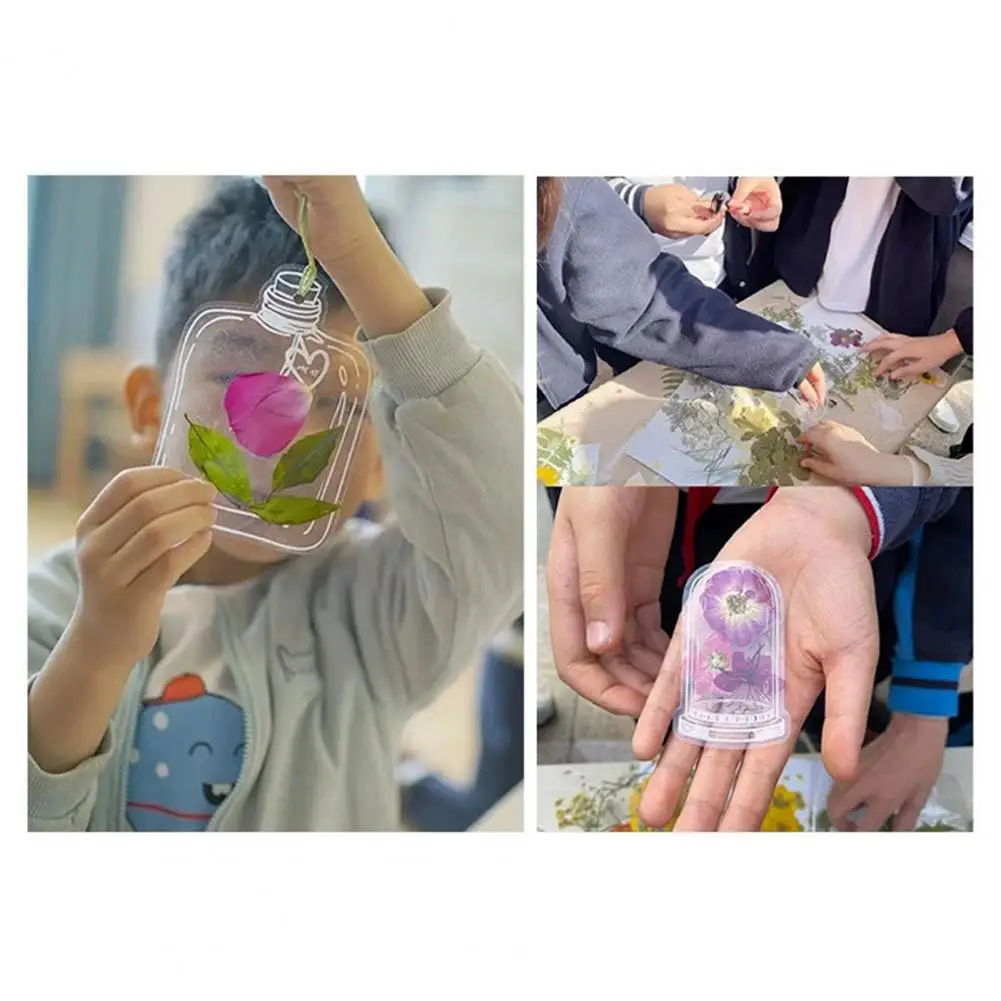 Diy Dried Flower Bookmark Handmade Transparent Dried Flower Bookmarks Kit for Diy Floral Page Clips Pressed Flowers Bookmark Set