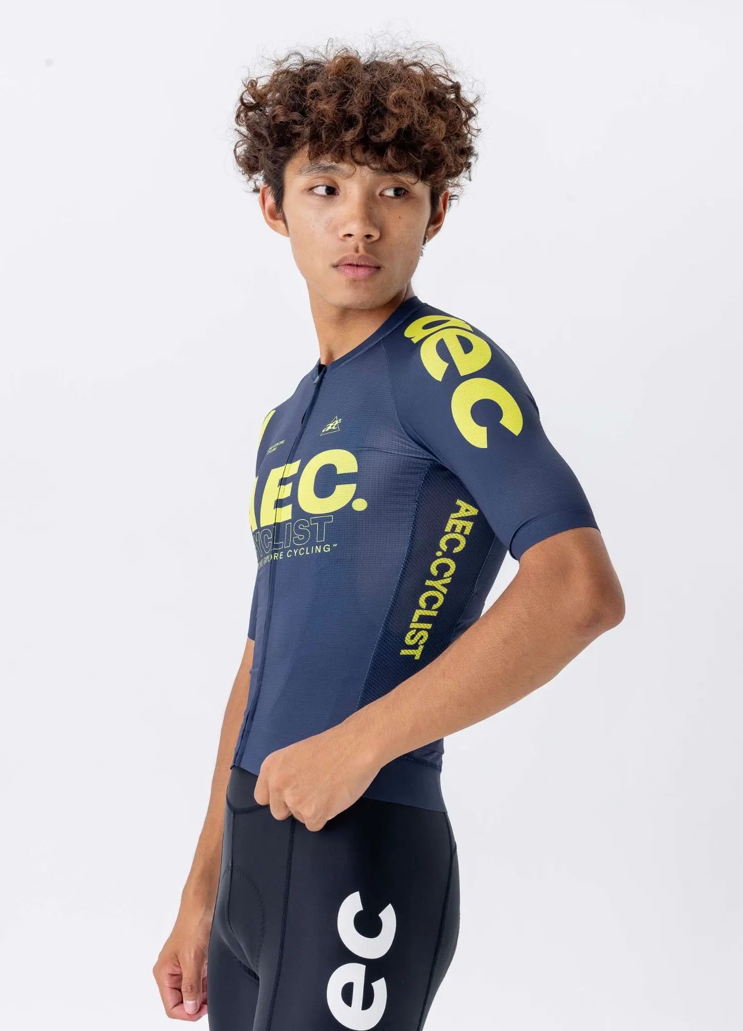 AEC Radfahren Trikots Männer Kurzarm Fahrrad Tops Wind Ultraleicht Atmungsaktive Rennrad Zipper Jersey Atmungsaktive Fahrrad Top – Detail 15