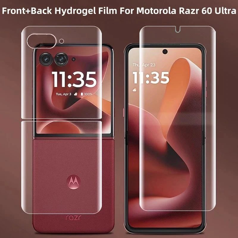 3 шт. матовая гидрогелевая пленка для Moto RAZR 60 50 Ultra Защитная пленка для экрана Motorola RAZR Plus Ultra 2024 2025 Защитная пленка