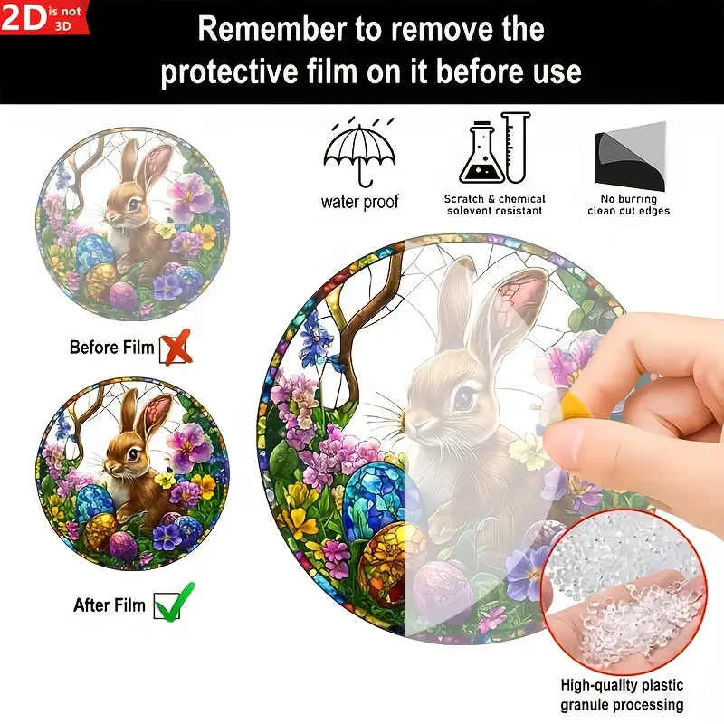 Rabbit Suncatcher Set 4