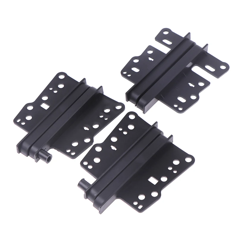 1Pair Radio Brackets Double Stereo Panel Fascia Dash Mount Trim Side Kit Car Accessories