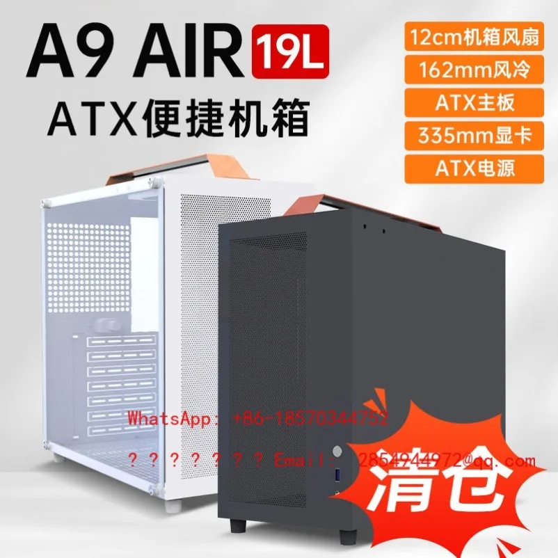 

Компактный корпус A9AIR ATX, портативный, для самостоятельной сборки, мини K99, с большой акриловой панелью, настольный корпус
