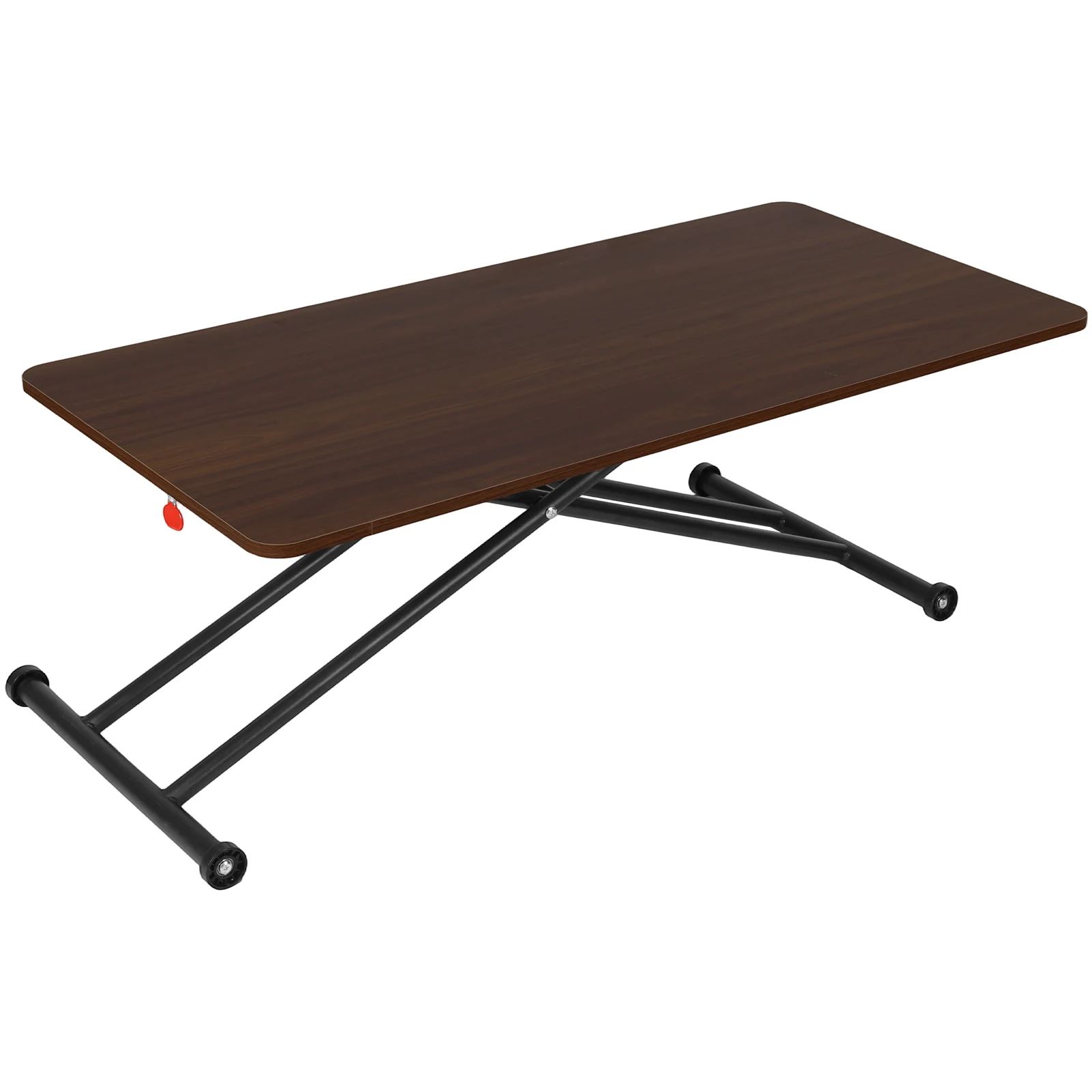 

Folding Coffee Table with Rollers Low Coffee Table Wooden Portable Floor Table for Small Spaces