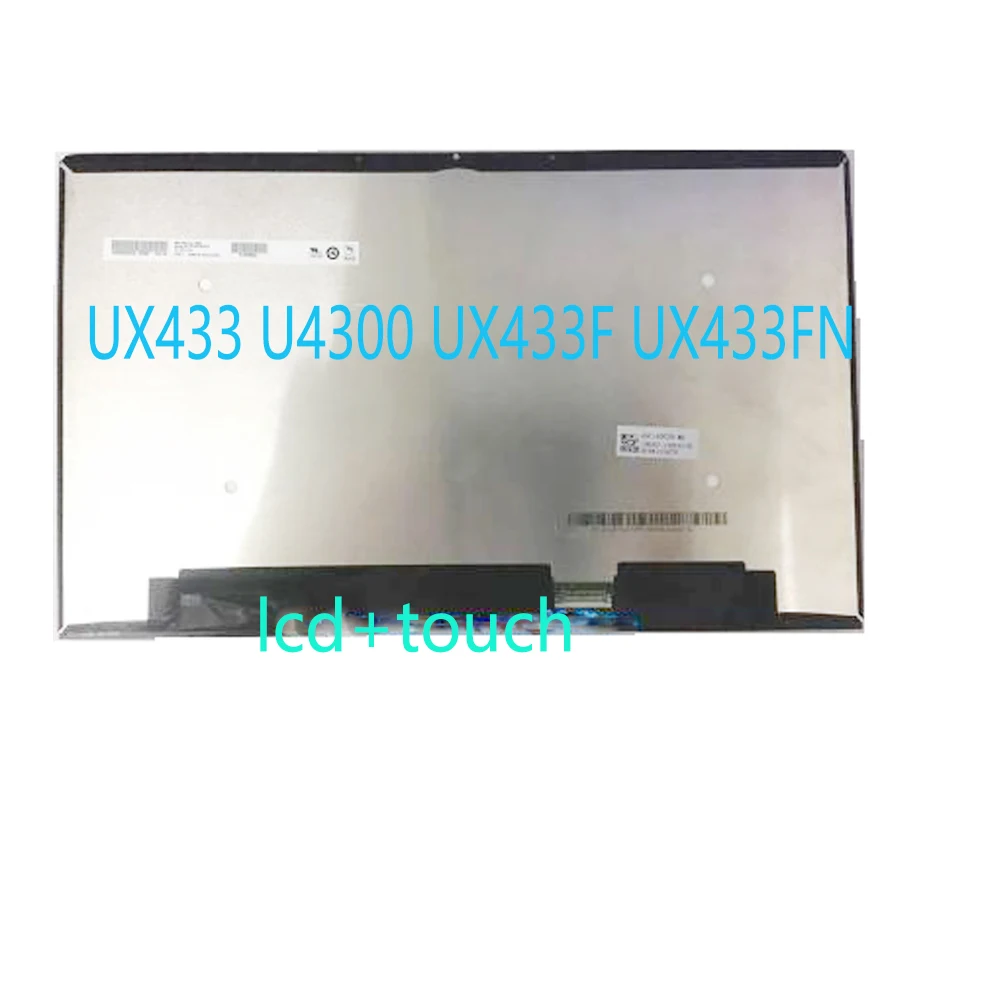 Imagem -05 - Original 1920*1080 14 Led Lcd para Asus Zenbook 14 Ux433 U4300 Ux433f Ux433fn Display Lcd Tela de Montagem Completa Parte Superior