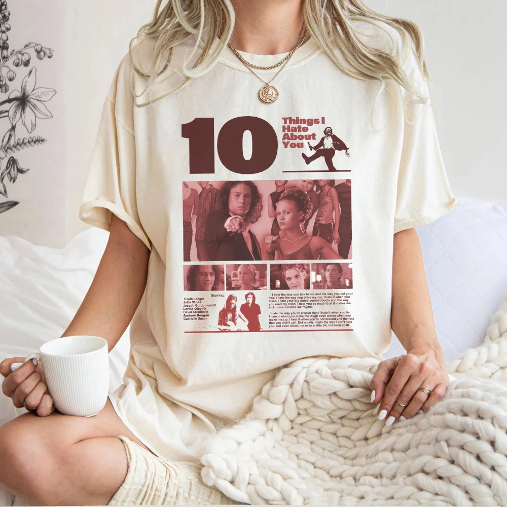 10 Things I Hate about You Shirt Heath Ledger Shirt Patrick Verona Shirt 90s Movie Shirt. Romance Shirt Gift for Fans Clothing