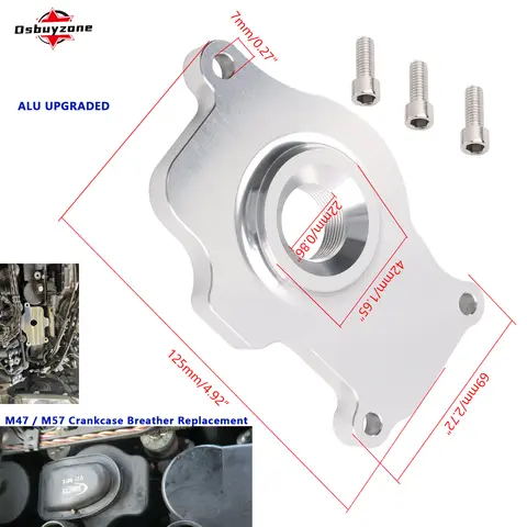 Engine Catch Can Upgrade for BMW M47/M57 CNC Billet 45192 Valve crankcase ventilation PCV valve breather valve Plates