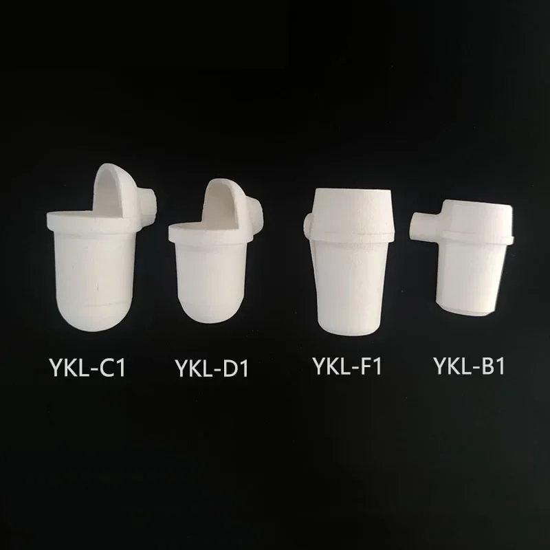 4pcs/Set Dental Quartz Crucible Lab Cup Shape Centrifugal Casting Machine High Temperature Corrosion Resistance 7 Styles