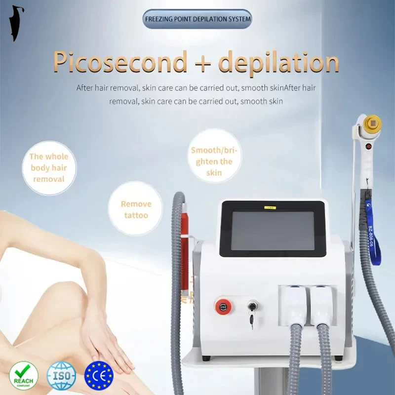 

2 In 1 808 Diode Laser Permanent Hair Removal Q-Switched Nd Yag Tattoo Removal 3 Wavelength Multifunctioned Beauty Salon Spa