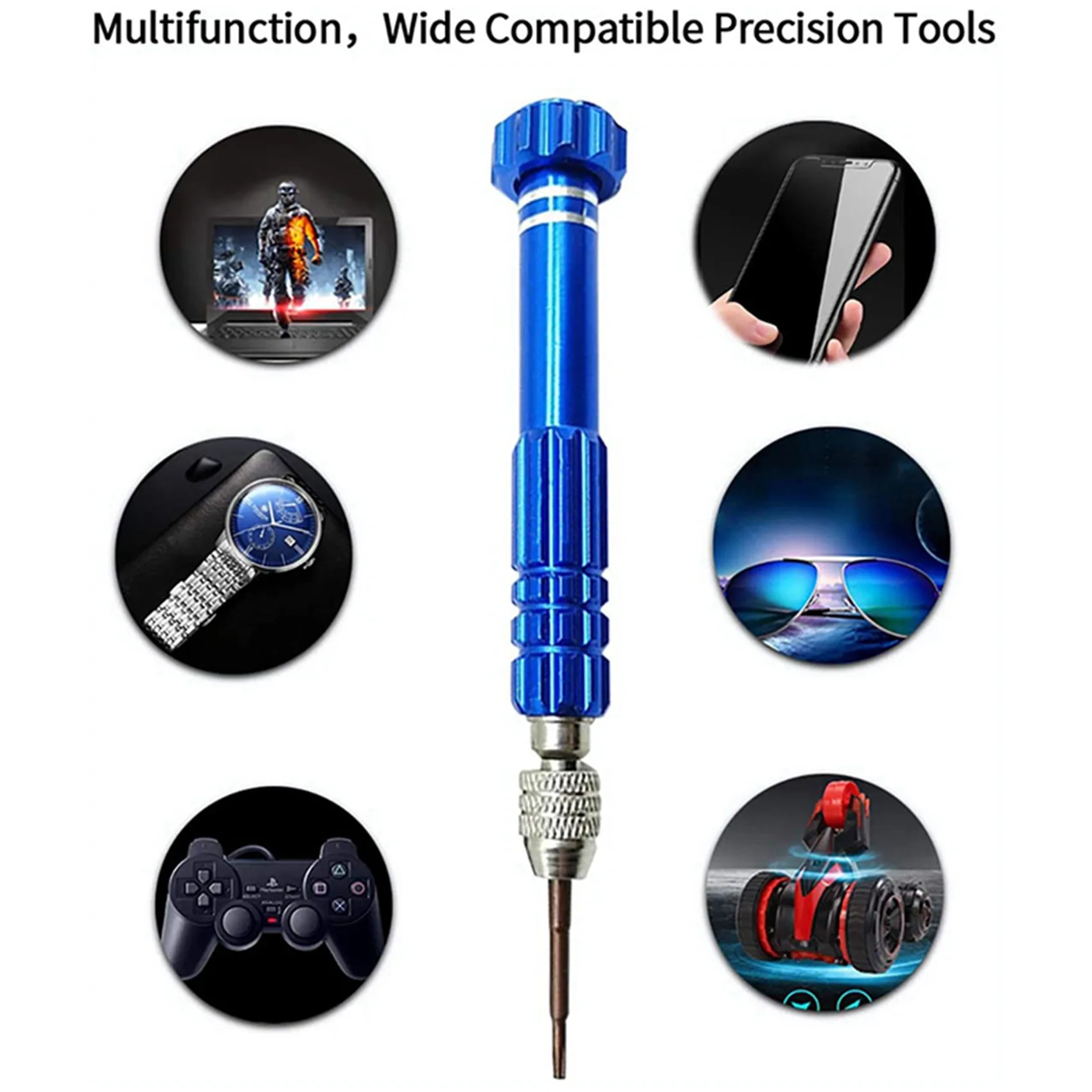 AS95-2Set Магнитный комплект крошечных отверток 6 в 1, набор маленьких отверток, идеальные мини-винты для мобильных телефонов, часов