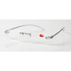 Frameless Finished Myopia Glasses 100~ 400 Degree TR90 Ultralight Soft Frame Frameless Integrated General Purpose Myopia Glasses