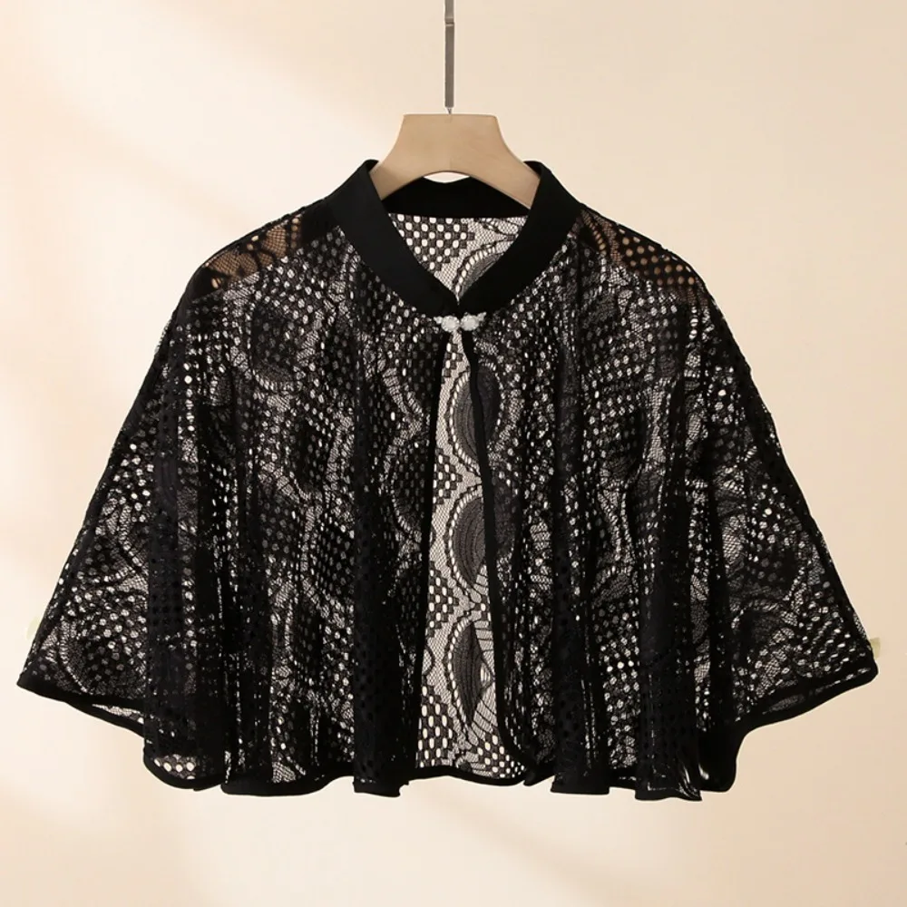 

Fashion Solid Color Rose Jacquard Polyester Shawls Women Ladies Casual Floral Poncho Summer Sun Protection Scarf