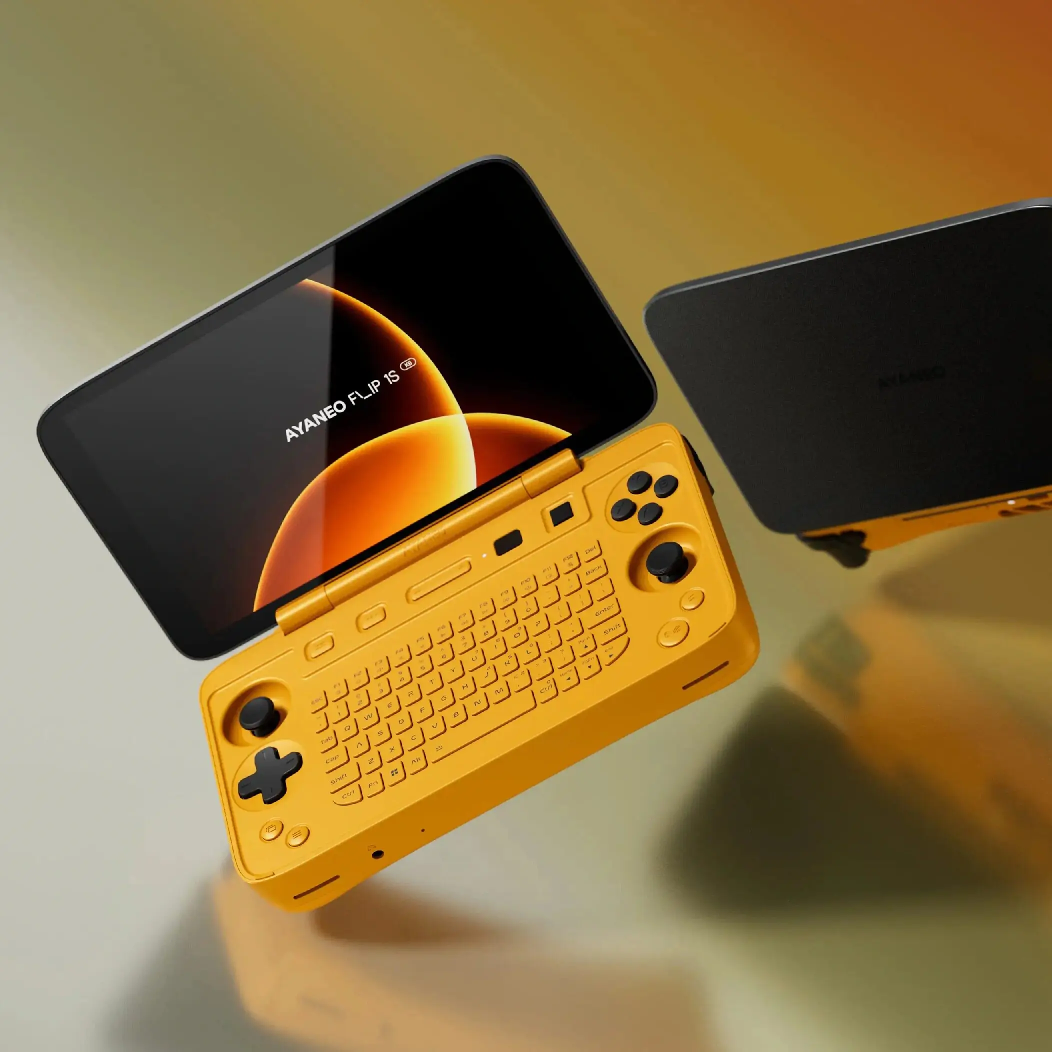 AYANEO Flip 1S DS Portable 7 Inch High Refresh Clamshell Dual Screen Windows Handheld Game Console AMD Ryzen HX370 Flip KB Model
