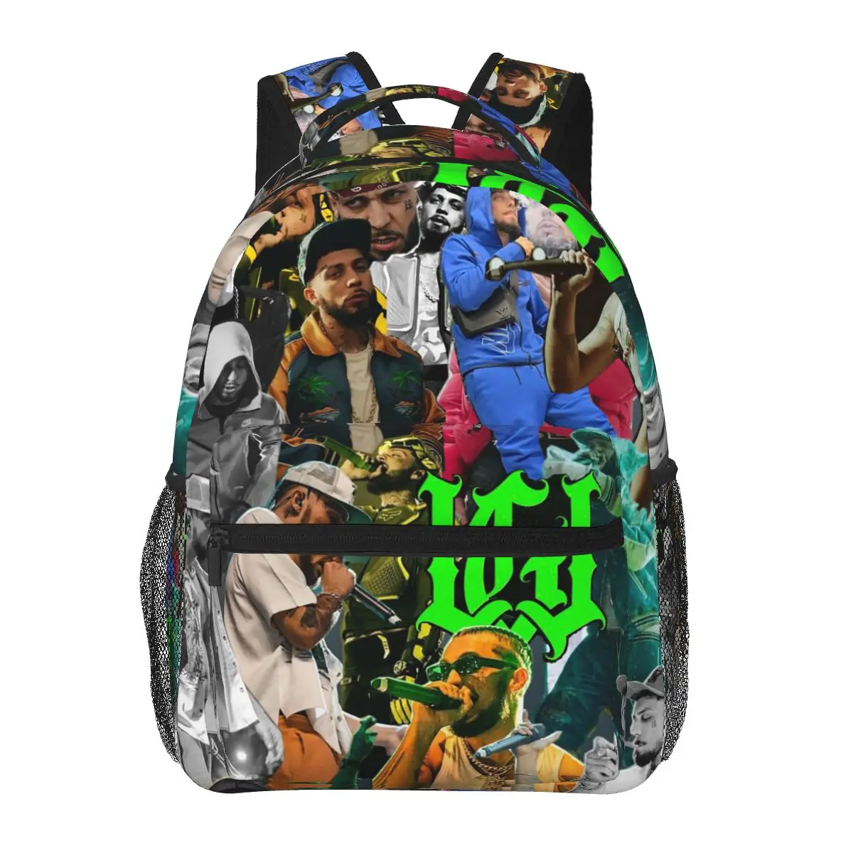 Rapper Jc Reyes Album Tour Graphic Student Backpack School Bag Hiking Travel Daypack for Men Women Fashion Bookbag Shoulder Bags