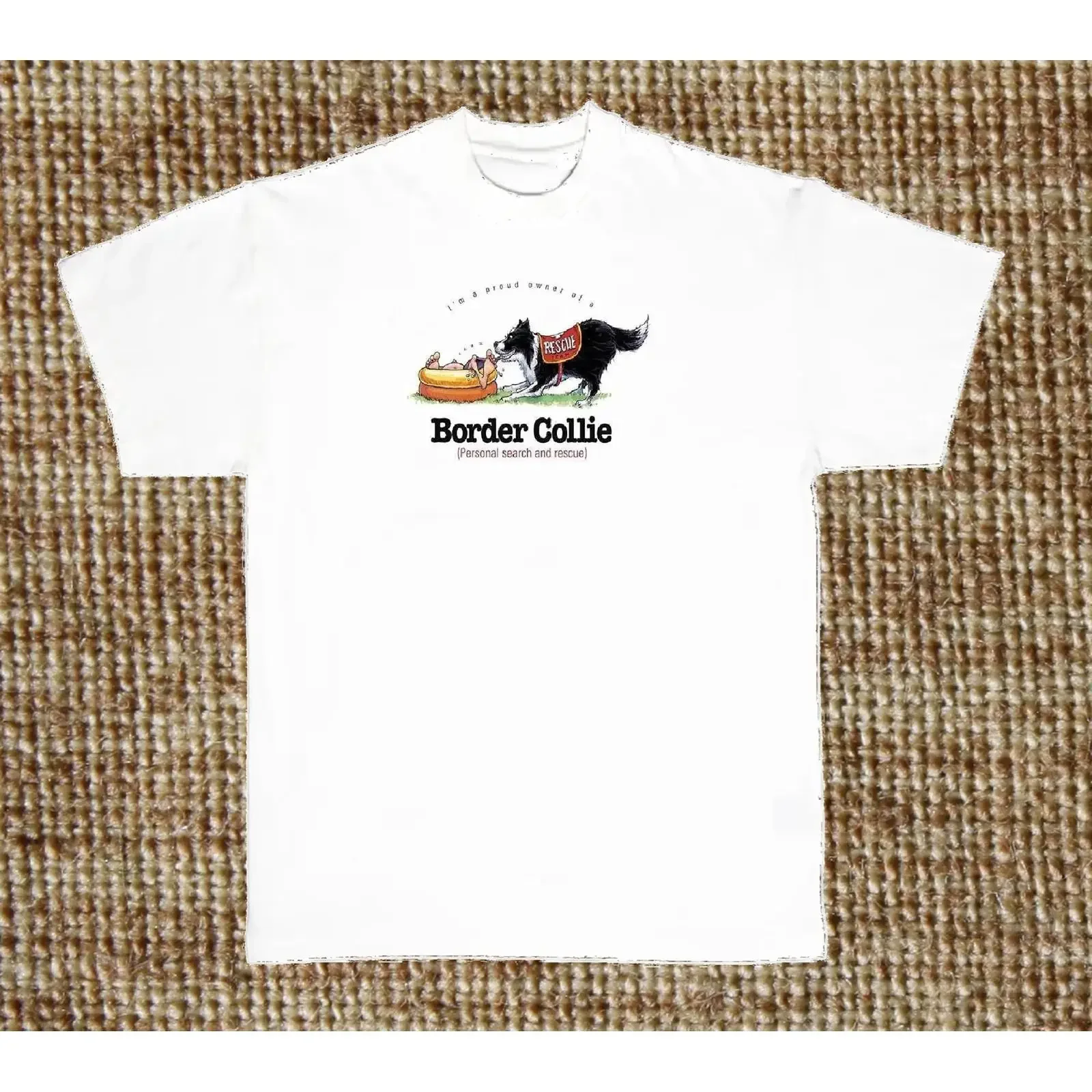 Border Collie Dog T Shirt Humor SweaT Available on Request 814h vintage Washed streetwear Stylish fashion Top For Everyday Wear