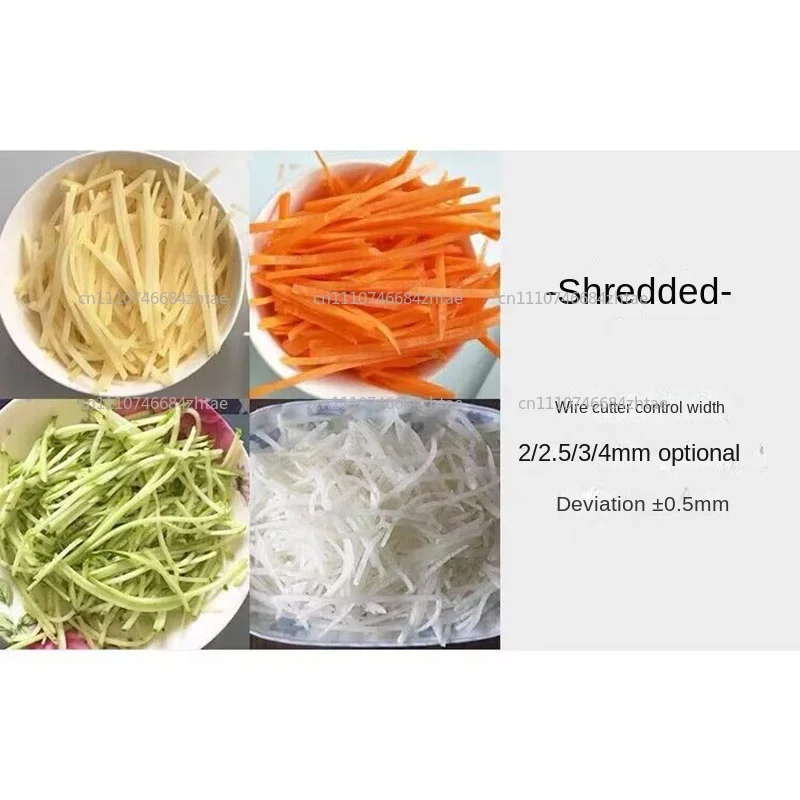Electric Vegetable Shredder Slicer Commercial Potato Radish Carrot Cutting Machine