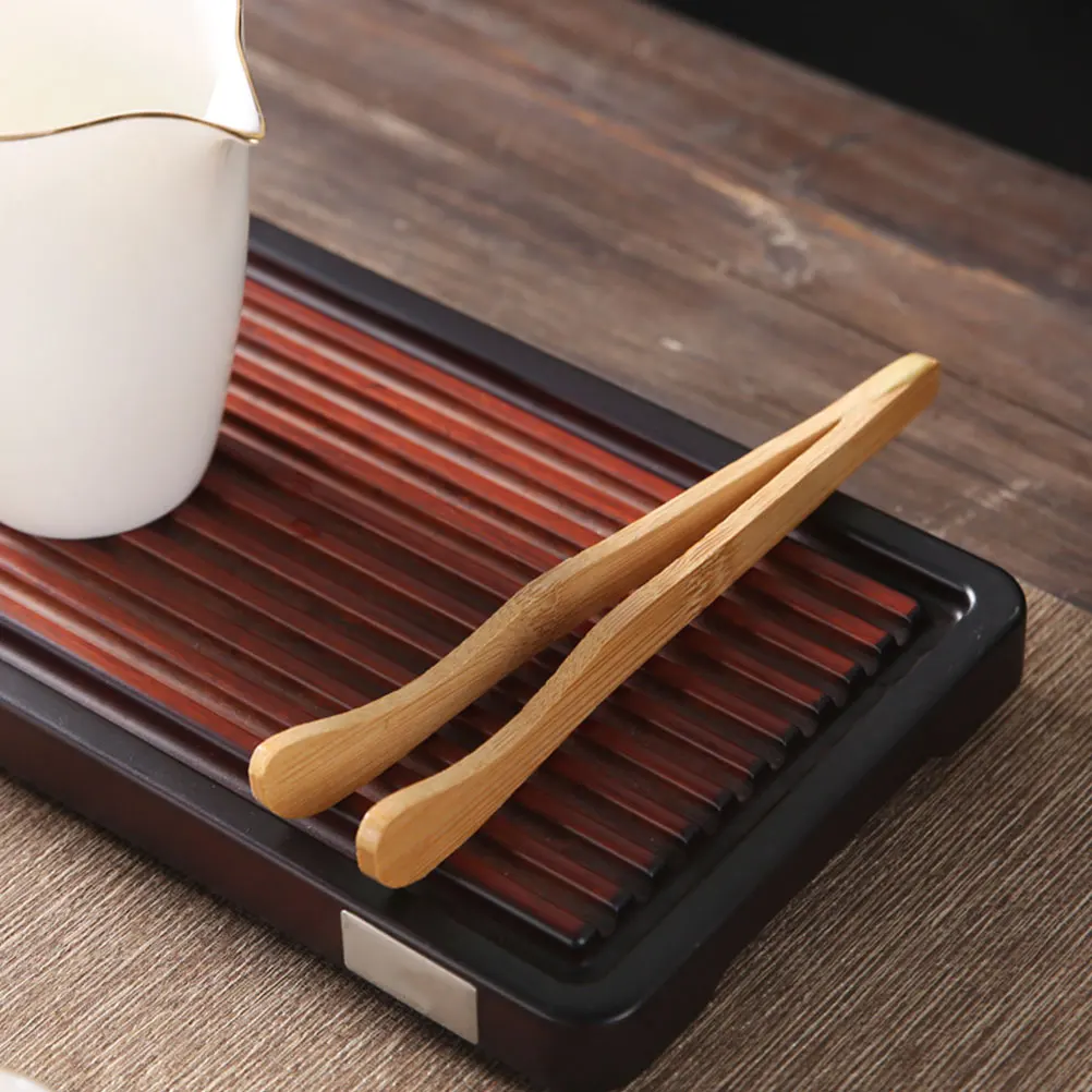 

9Pcs Tea Cup Clip Wooden Anti-Scald Heat Resistant Eco-Friendly Tea Ceremony Supplies Practical Bamboo Tool
