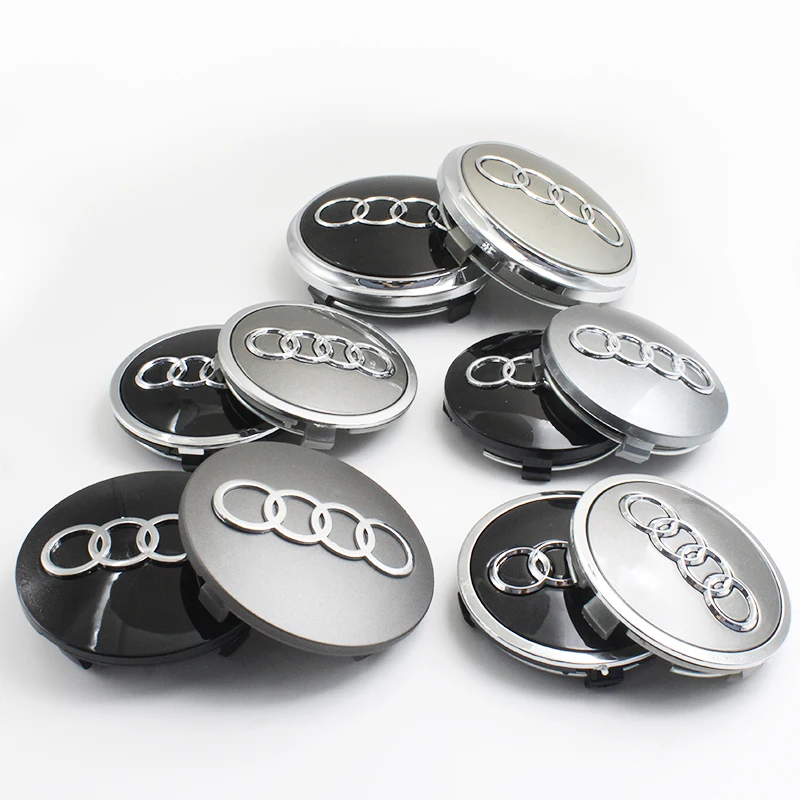 4pcs 60mm 61mm 69mm 68mm 77mm Car Styling Wheel Center Cap Hub Replaced Covers For Audi A1 A2 A3 A4 A5 A6 A7 S3 S6 Q5 Q3 Q5 RS7 - view 6