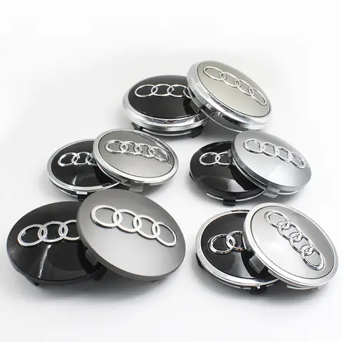 4pc 60mm 61mm 68mm 69mm 77mm Car Wheel Center Cap Hubcap Cover Auto Accessories For Sline A1 A3 A4 A5 A6 C5 Q3 Q5 TT B8 B7 Etron