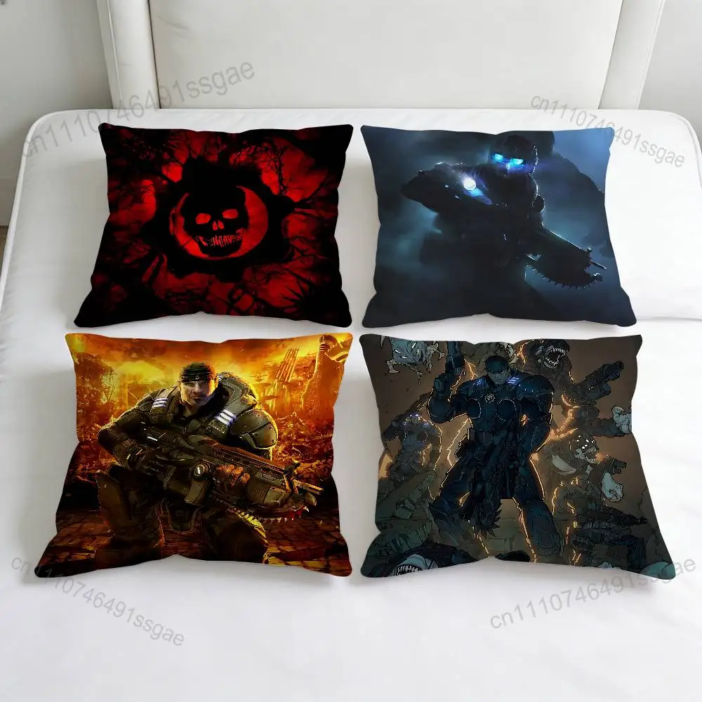 

Game G-Gears of W-War Square Pillow Case Soft Decorative Throw Pillow Cover for Home Sofa Bed