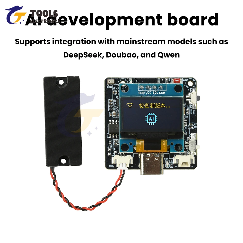 ESP32-C3 Xiaozhi AI وحدة الحوار الصوتي 0.96 بوصة OLED الحوار الصوتي الذكي لوحة دارات مطبوعة الانتهاء