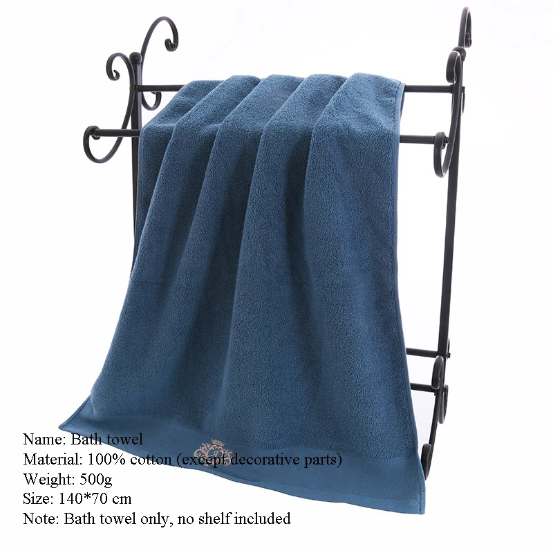 

Cotton 140*70CM large bath towel thickened swimming business bath towel Household cotton soft absorbent bath towel