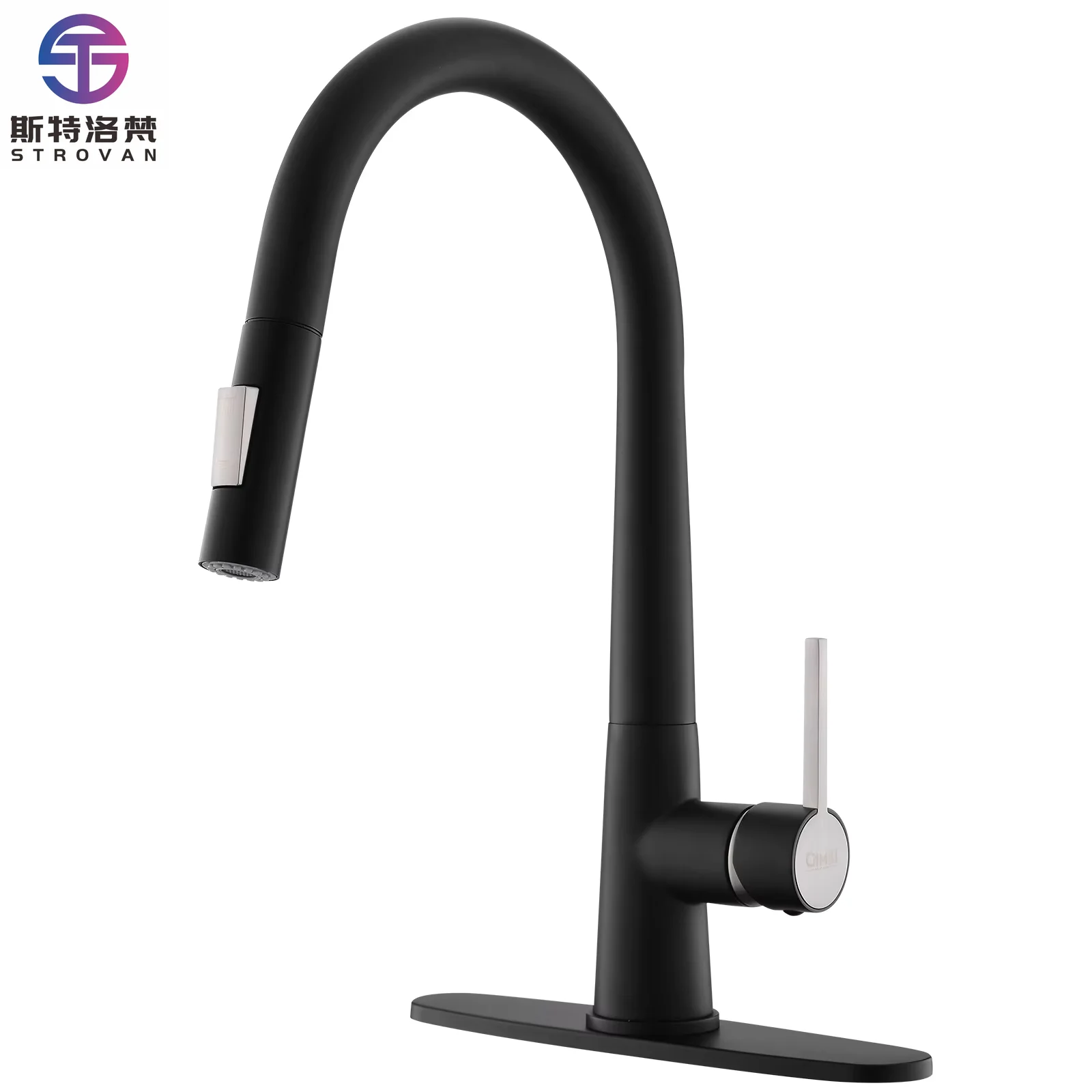 

Commercial Kitchen Faucets Black Pull Out Kitchen Sink Faucets with Pull Out Sprayer