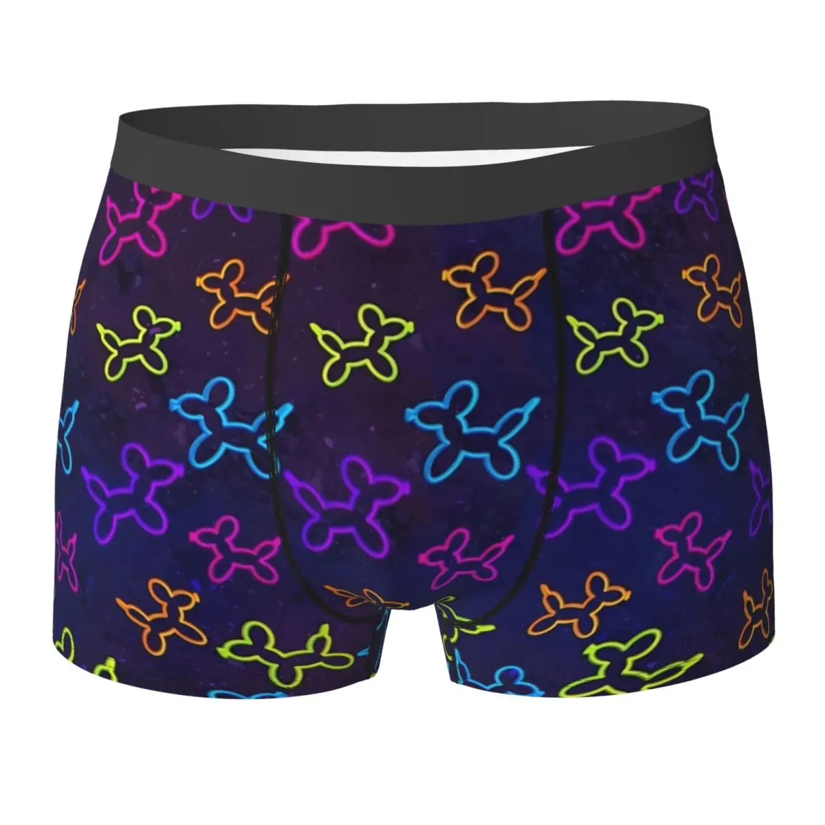 

Balloon Dog Underwear Purple Pouch Hot Boxer Shorts Print Shorts Briefs Funny Men Underpants Plus Size