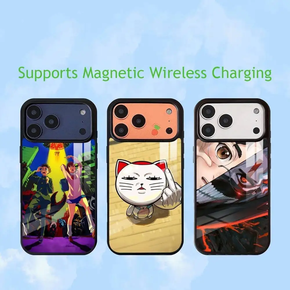 D-Dandadan  Phone Case For iPhone17,16,15,14,13,12,11 Plus,Pro Allows magnetic wireless charging