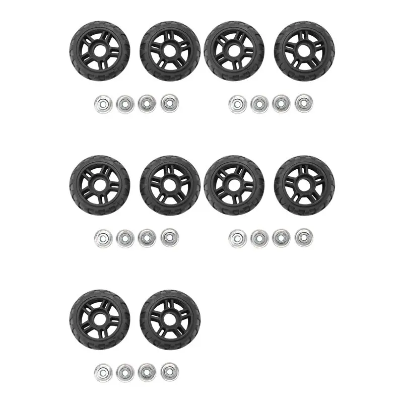 ABVS Suitcase Wheels 5 Pair Of Luggage Suitcase Replacement Wheels Axles Deluxe Repair Deluxe Repair Tool Casters