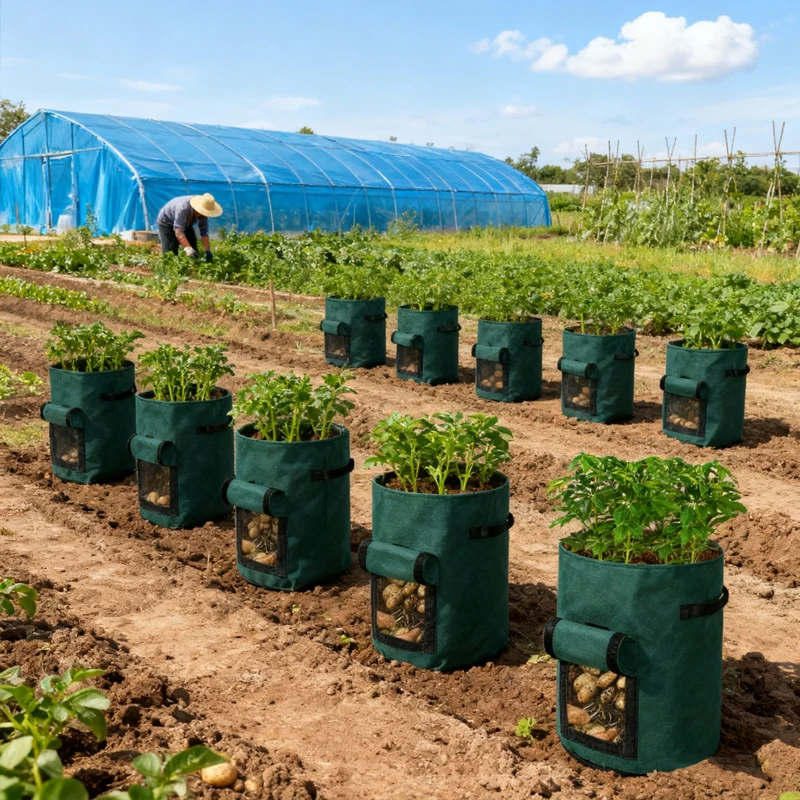 

SPONDWILD 5/7/10/15 Gallon Grow Bags, Thickened Non-Woven Fabric Pots with Handles, Plant Containers for Potato Tomato Garden