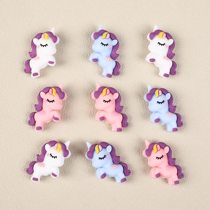 

20pcs Animals 3D Silicone Beads Stereo Cartoon Shape For Jewelry Making DIY Pen KeyChain Necklace Accessories Silicone Beads