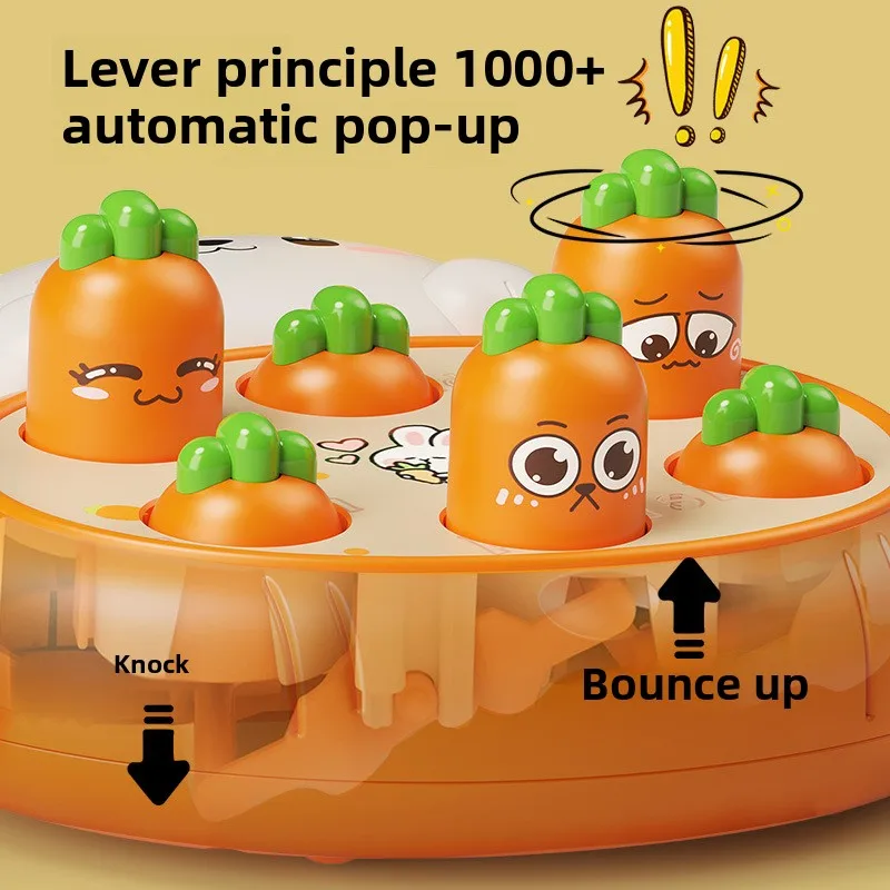 مضرب أرضي على شكل أرنب، ألعاب تعليمية في مرحلة الطفولة المبكرة، تمرين التنسيق بين اليد والعين لضرب الألعاب، هدايا عيد الميلاد للأطفال