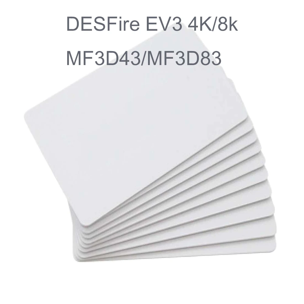 5PCS 13.56Mhz Desfire EV3 4K/8K Card RFID Card Large Capacity Blank Card