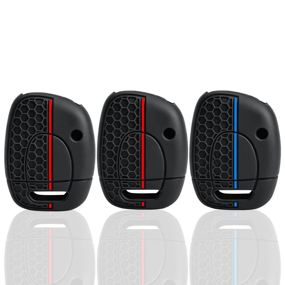 Silicone For Renault Clio II Master Twingo Kangoo 1 2 3 Simbol Scenic Laguna Espace Trafic Remote Car Key Shell VAC102 NE73 Case