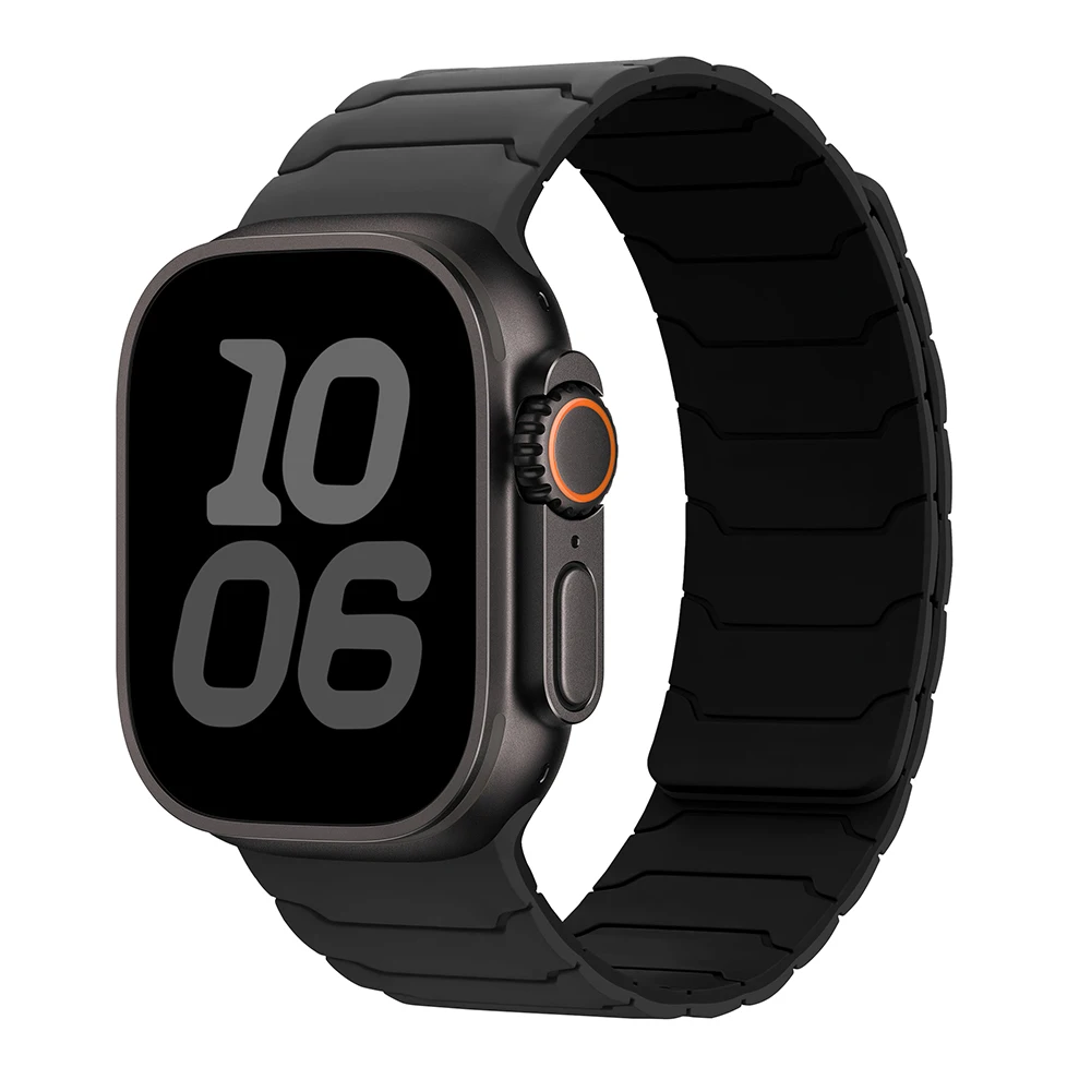 Magnetische Armbänder für Apple Watch Ultra 2 3 49 44 40 41 46 42mm 45mm 38 Silikon Sportarmband iWatch Series 11 9 8 SE 10 – Detail 3