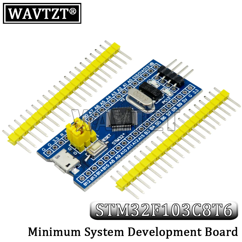 WAVTZT-Carte de Développement Système Minimum, STM32F103C8T6 ARM STM32, Tech + ST-Link V2, Mini STM8, Simulateur, Programmeur de Téléchargement
