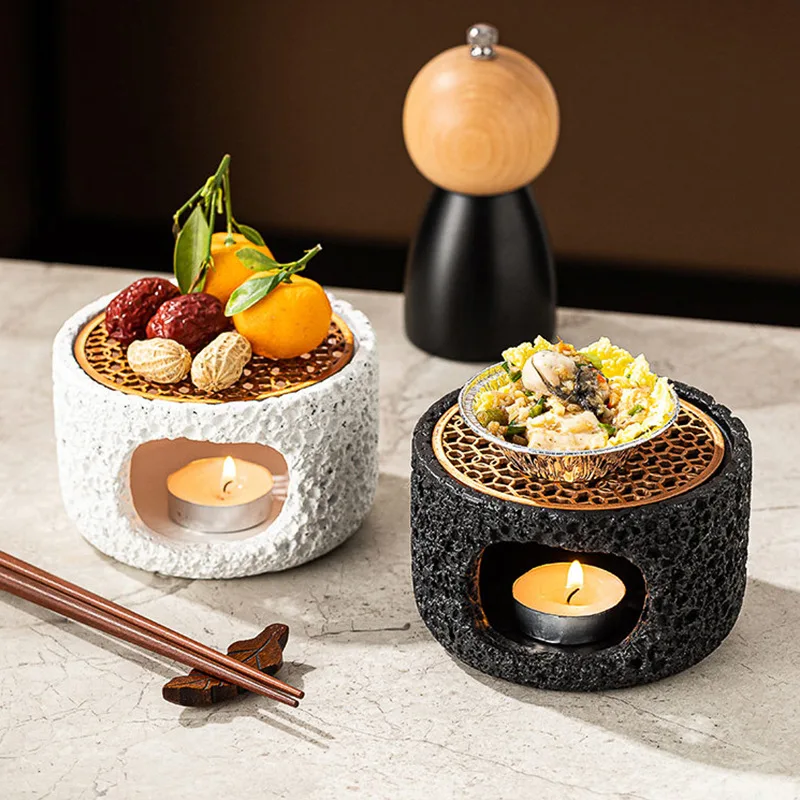 Crystal purification degaussing incense burner cement tray container cedar burning sage tower aromatherapy burner base ornament