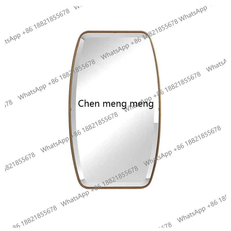 Modern Minimalist Makeup Mirror Luxury Bathroom Mirror Wall Hanging Dressing Mirror Entrance Light Luxury Decoration