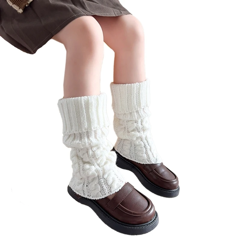 Jambières en Crochet faites à main, bas pour enfants filles, chaussettes hautes, collants respirants, Leggings chauds, pour