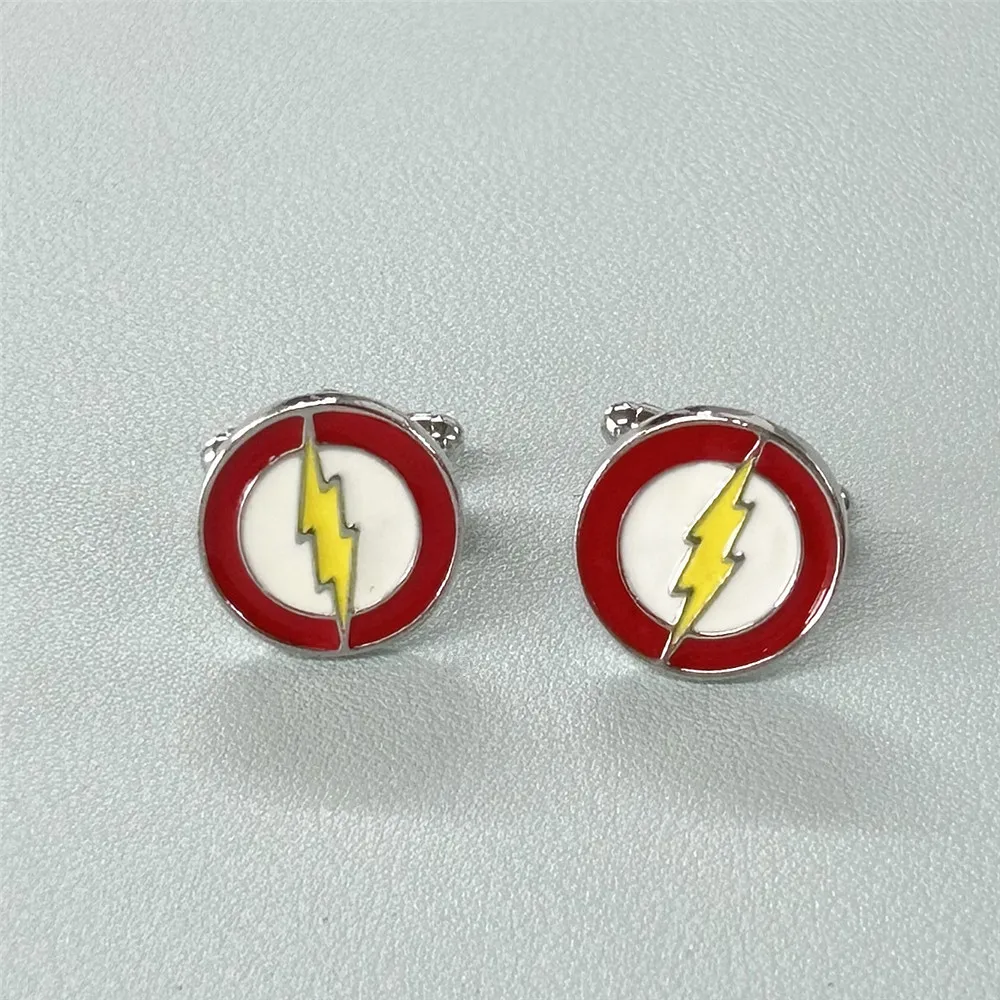 JYYH Superhero Flash Cufflinks Tie Clip Lightening Metal Jewelry Exclusive Design Available for Wholesale