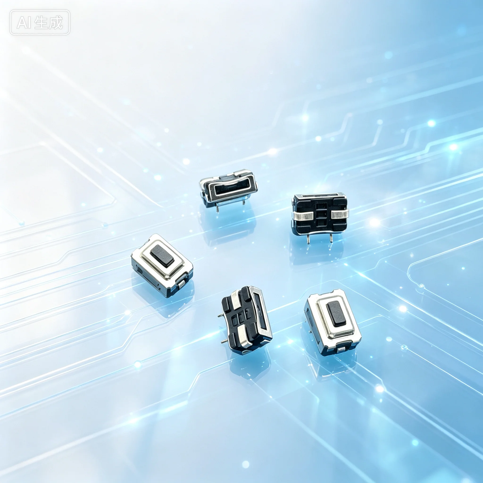 Tact Button for 3.56.54.3mm Waterproof SMT Switch  100pcs