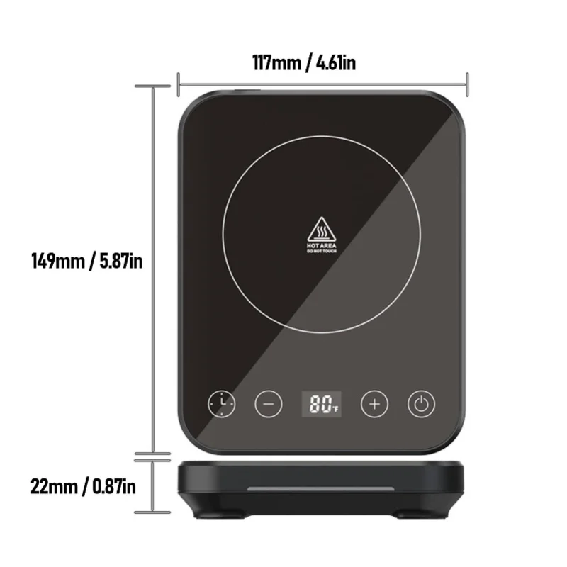 Sourdough Starter Warmer Mat with Digital Thermostat Precise Temperature Control 70F to 100F for Homemade Baking - view 4