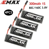 4PCS EMAX Tinyhawk S - 2s Lipo Battery 300mah 80C 3.8V GNB27 Plug  for FPV Rc Modell airplane Racing Drone Frame