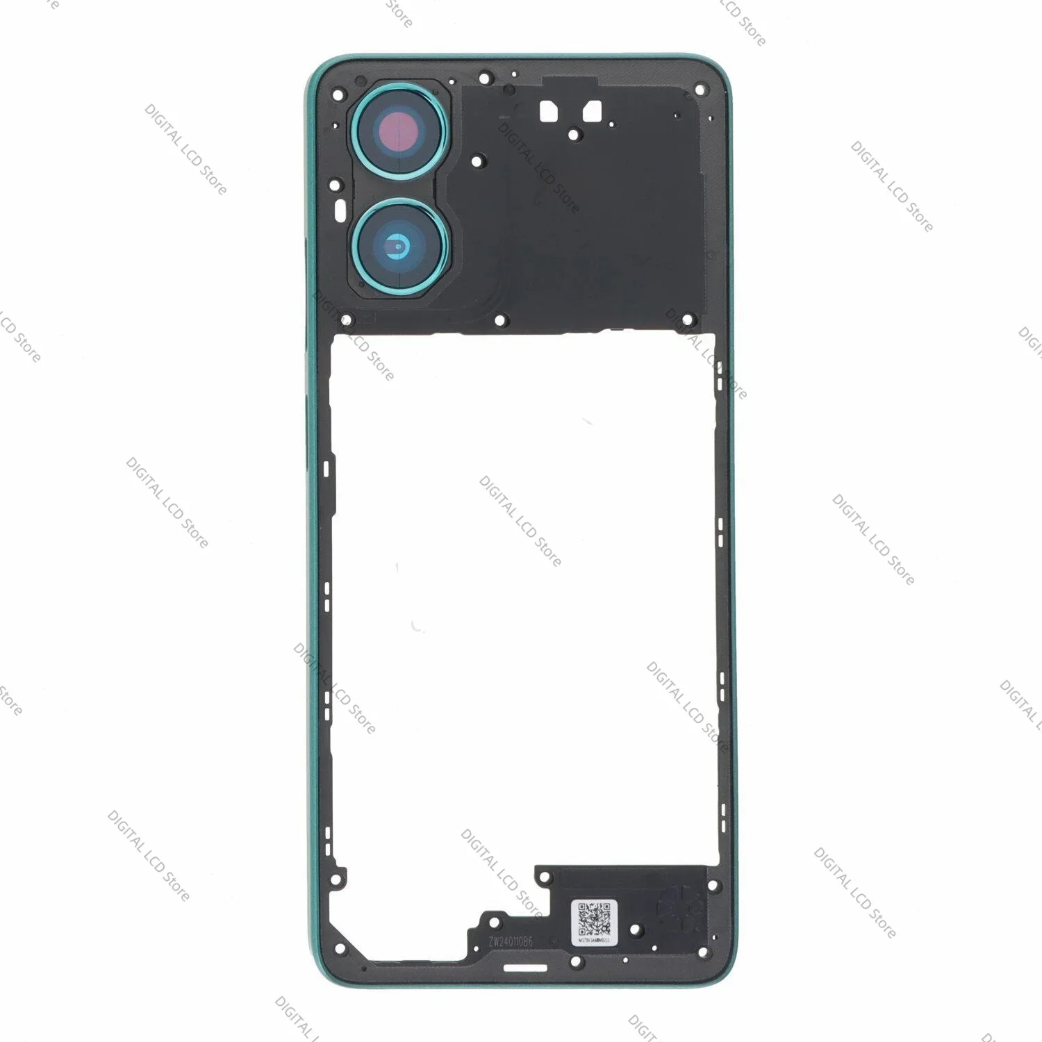 NEW For Motorola Moto G04 Back Cover Middle Frame Holder Housing Repair and Replacement for moto XT2423 Back Cover Middle Frame