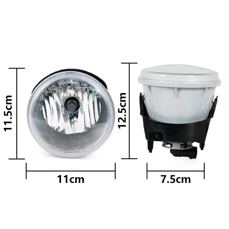 For Chrysler 300 C (LX) 2004-2012 Fog Light Front Driving Lamp Halogen Fog Lamp H10 12V 42W LH-04805858AA/ RH-04805858AB