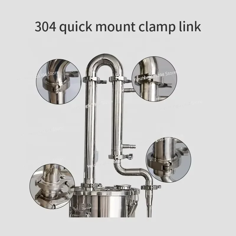 98L Stainless Steel Distilling Products Alcohol Distiller Whisky Maker with Degree Observer