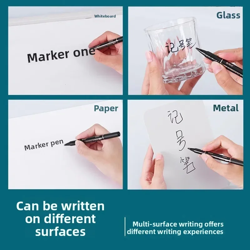 Small Double-Headed Line Drawing Marker, Oil-Based, Fade-Resistant, for Outlining, Sketching, and Art Line Drawing