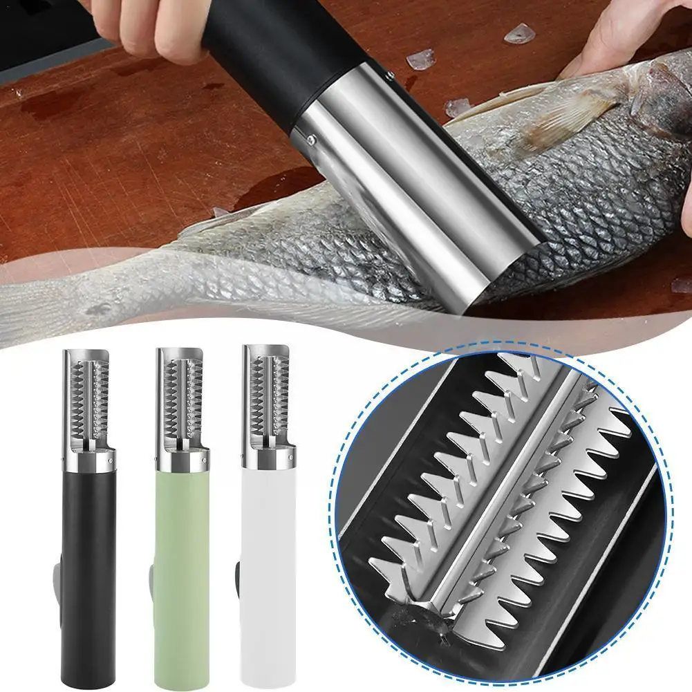 

Powerful Electric Fish Scaler Fish Scale Remover Electric Tools USB Seafood Kitchen Scalers Knif Fishing L6R2