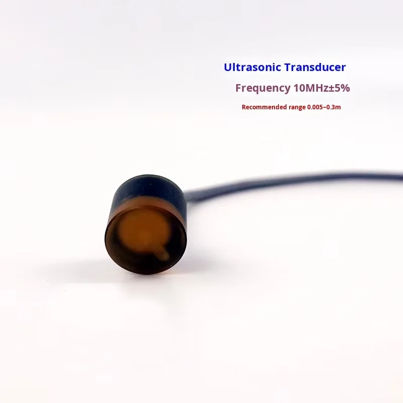 10MHz Ultrasonic Transducer Piezoelectric Ceramic Sensor - High-Frequency Probe for Flow Meter, Rangefinder & Flow Velocity Mete